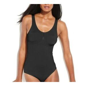 Wacoal Intimates Black Bodysuit B-Smooth Shaper 836275‎ Onsie Size 32